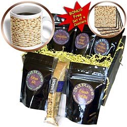 InspirationzStore Judaica – Matzah bread texture photo – for passover pesach – funny Jewish humor – humorous matzo Judaism food – Coffee Gift Baskets – Coffee Gift Basket