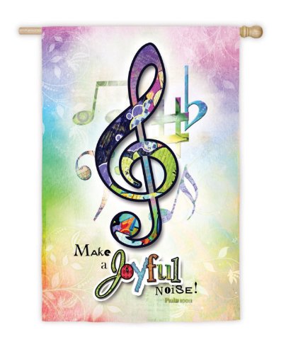 Make a Joyful Noise Music Garden Flag