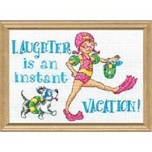 Dimensions Needlecrafts Counted Cross Stitch, Laughter