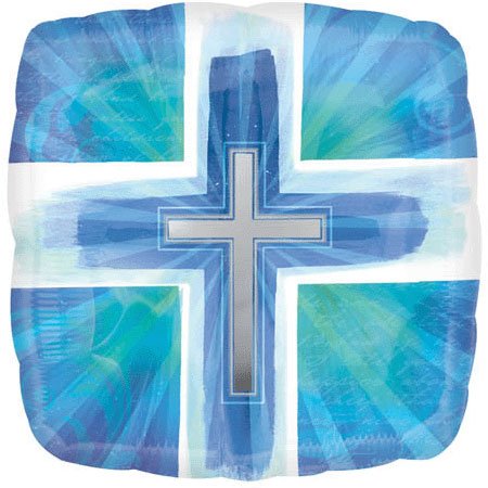 18″ Joyous Cross Blue Verses