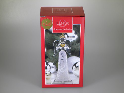 Lenox Christmas Crystal Ornaments Joyous Tidings Love Angel With Heart