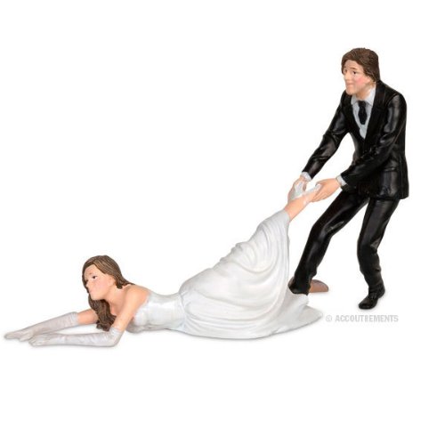 Accoutrements Reluctant Bride Cake Topper