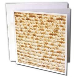 InspirationzStore Judaica – Matzah bread texture photo – for passover pesach – funny Jewish humor – humorous matzo Judaism food – Greeting Cards-6 Greeting Cards with envelopes