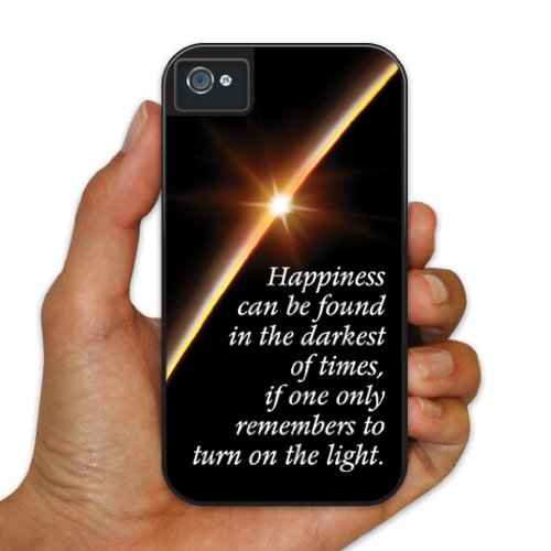 iPhone 4/4s BruteBoxTM Case – Dumbledore Quote – “Happiness can be…” – Harry Potter – 2 Part Rubber and Plastic Protective Case