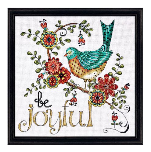 Be Joyful Heartfelt Cross Stitch Kit Karla Dornacher Design Works Crafts