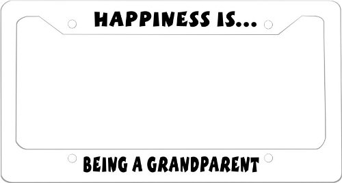 Rikki Knight Happiness is… Being a Grandparent novelty License Plate Frame for Car License Plate Frame – Ideal Gift for all occassions!