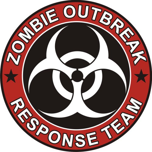 Zombie Outbreak Response Team Cool Vinyl Decal Bumper Sticker (Decal Kingz) 5″x5″