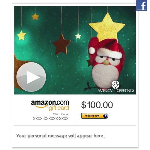 Amazon Gift Card – Facebook – A Joyful Tweet (Animated)
