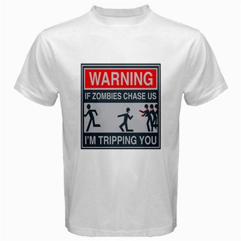 Funny T-Shirts (Chaseus) Great Gift Ideas for Adults, Men, Boys, Youth, & Teens, Collectible Novelty Shirts – Large – White