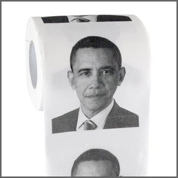 Big Mouth Toys Funny Toilet Paper: Obama