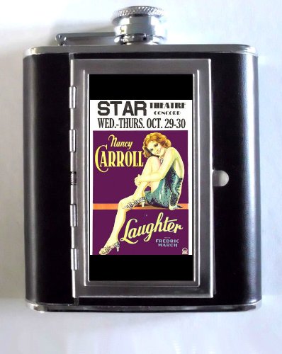 Nancy Carroll Laughter 1930 5oz Flask Cigarette Case ID Wallet