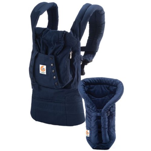 ERGO Baby Carrier Bundle of Joy – Organic Navy with Navy Insert