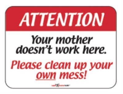 Laughter Revolution Sign Mother Doesn’t Work Here (Pack of 5)