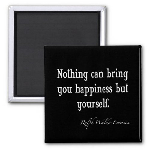 Vintage Emerson Happiness Inspirational Quote Fridge Magnets