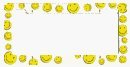 Smile Happy Face License Plate Frame (Made of Plastic)