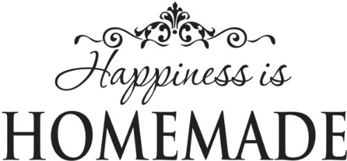 Happiness is Homemade wall quote wall decals wall decal wall sticker