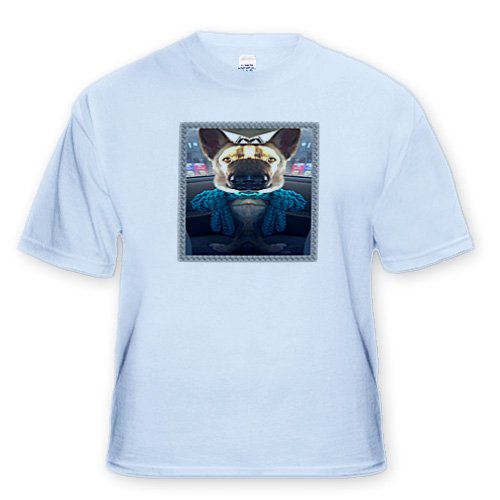 Funny and Weird German Shepherd Photo – Toddler Light-Blue-T-Shirt (4T)