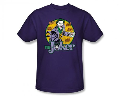 Batman The Joker Laughter Ha Ha DC Comics Superhero T-Shirt Tee Select Shirt Size: X-Large