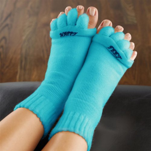 Happy Feet Men’s / Women’s Original Foot Alignment Socks , TEAL, Women’s 7-9/Men’s 5-7