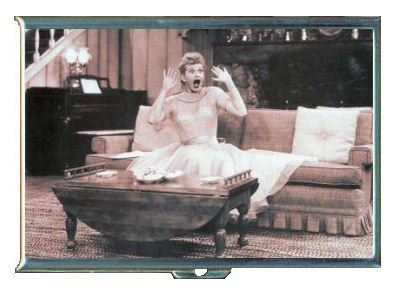 Lucille Ball I Love Lucy Funny Photo Double-Sided Cigarette Case, ID Holder, Wallet with RFID Theft Protection
