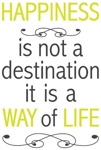 Crearreda  62229 Happiness Is Not A Destination Wall Quote Decals