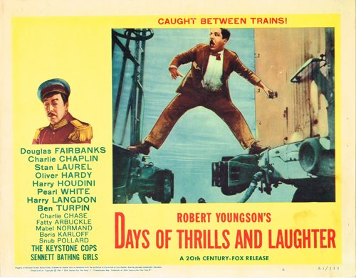 DAYS OF THRILLS AND LAUGHTER BEN TURPIN ORIGINAL LOBBY CARD