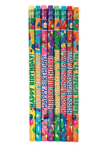 Raymond Geddes Happy Birthday Pencils 144 Pack (66273) Raymond Geddes Happy Birthday Pencils 144 Pack (66273)