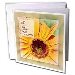 Patricia Sanders Flowers – Framed I Choose Happiness Flower Inspirational Quotes – Greeting Cards-6 Greeting Cards with envelopes