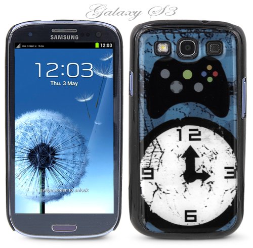 Black Snap-on Samsung Galaxy S3 Phone Cover – GAME TIME!! Video Game Controller Design