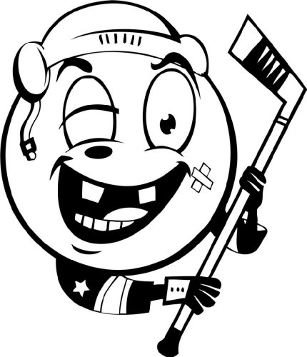 Funny Face Play Golf Picture Art – Kids Bed Room – Peel & Stick Sticker – Vinyl Wall Decal – 24 Colors Available 12×12