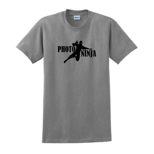 Photo Ninja T-Shirt Large Sport Grey
