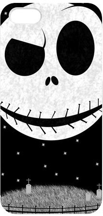 Creative Funny Picture Of Nightmare Before Christmas Jack Skellington Head snap on Iphone 5 Case Best Cover Show 1gb220