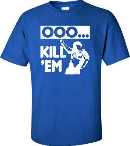 Medium Royal Blue Adult Ooo Kill Em Ooh Kill Em Funny Viral Video T-Shirt