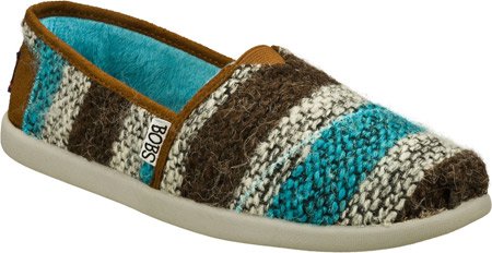 Skechers Women’s Bobs World-Happy Happy Espedrille,Blue Multi,8.5 M US