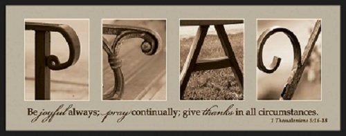 Mini Alphabet Wall Print Joyful Always Pray Continually Give Thanks