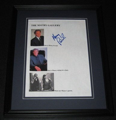 Maury Povich FUNNY Signed Framed 8×10 Photo
