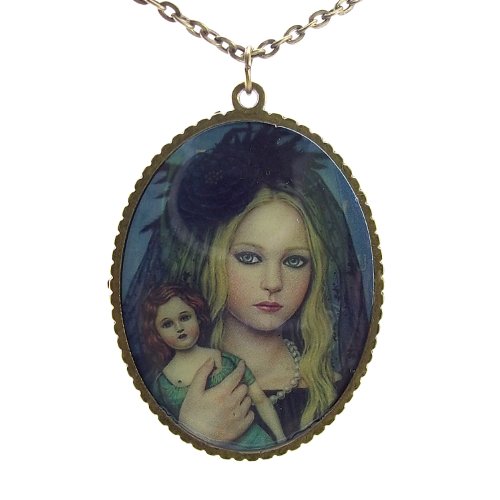 DaisyJewel Ghost of the Haunted Mansion Bronzed Cameo: Young Lady Fair with Golden Hair Did Play Through the Halls with Laughter, She Dropped Her Doll Then She Too Did Fall and Meet the Veil Thereafter, the Mansion Quiet By Day but Laugh and Play Can Be Heard When Darkness Falls Thereafter