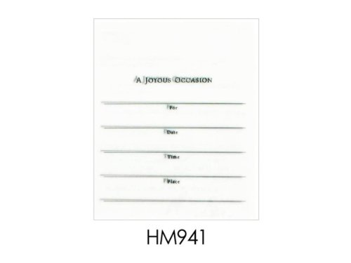 Joyous Occasion invitation overlay Case of 24