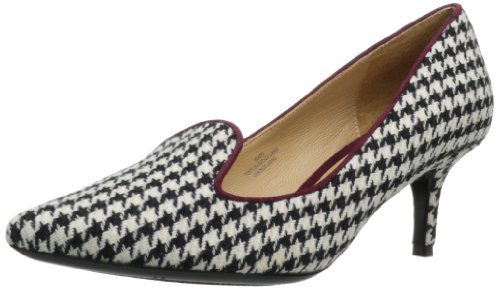 Isaac Mizrahi New York women’s Joy2 Pump,Black/White/Burgundy,10 M US