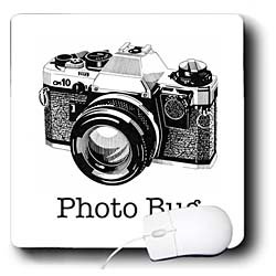 EvaDane – Funny Quotes – Photo Bug. Old Camera. Photographer. – Mouse Pads