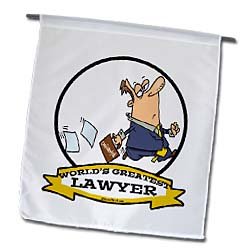 3dRose Fl_103307_1 Funny Worlds Greatest Lawyer III Cartoon Garden Flag, 12 by 18-Inch 3dRose Fl_103307_1 Funny Worlds Greatest Lawyer III Cartoon Garden Flag, 12 by 18-Inch