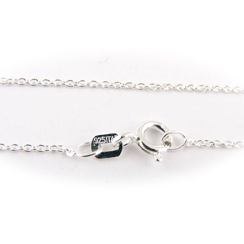 Sterling Silver Fine Cable Nickel Free Chain Necklace Italy 24 Inch Sterling Silver Fine Cable Nickel Free Chain Necklace Italy 24 Inch