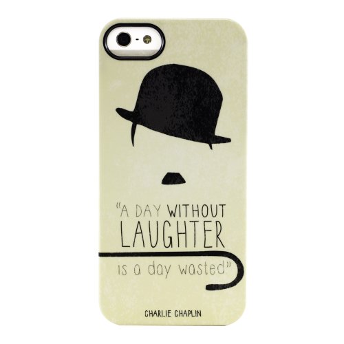Uncommon LLC Laughter Deflector Hard Case for iPhone 5/5S – Retail Packaging – Black/White
