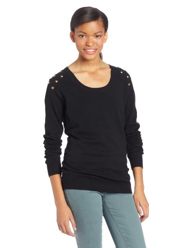 Volcom Juniors Joy Ride Sweater, Black, X-Small Volcom Juniors Joy Ride Sweater, Black, X-Small