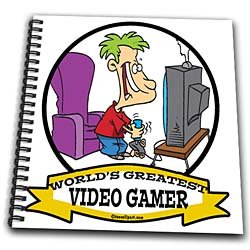 Funny Worlds Greatest Video Gamer Cartoon – Drawing Book 8 X 8 Inch Funny Worlds Greatest Video Gamer Cartoon – Drawing Book 8 X 8 Inch