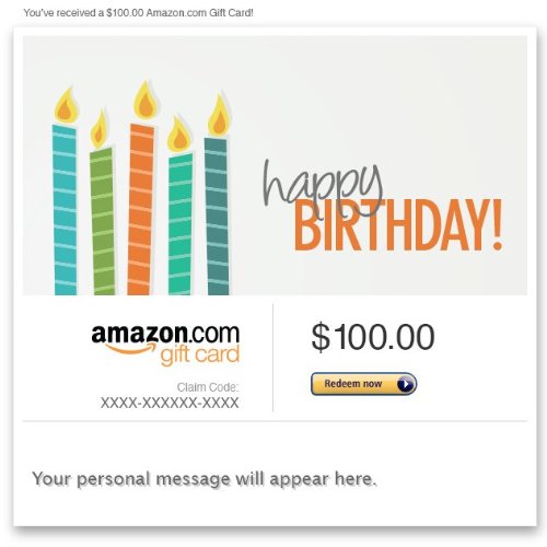Amazon Gift Card – E-mail – Happy Birthday (Candles) Amazon Gift Card – E-mail – Happy Birthday (Candles)