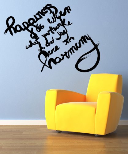 Vinyl Wall Decal Sticker Happiness Quote #OS_MB287 Vinyl Wall Decal Sticker Happiness Quote #OS_MB287