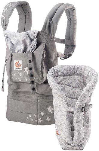 ERGO Baby Carrier Bundle of Joy – Original Galaxy Grey with Galaxy Grey Insert