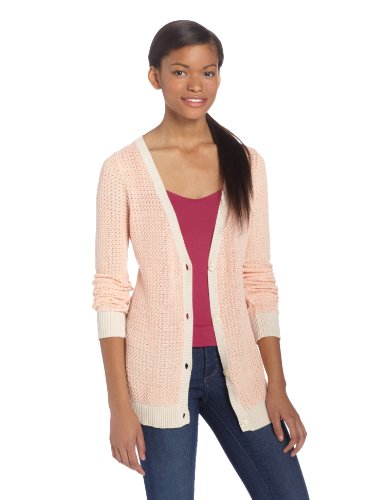 Volcom Juniors Joy Ride Cardigan, Cream, X-Small