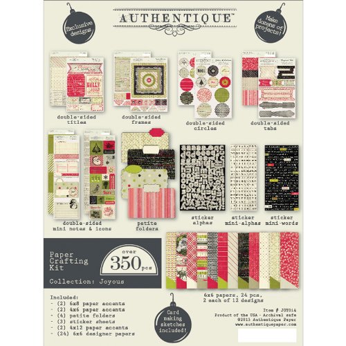 Authentique Paper NOM082227 Joyous Paper Crafting Kit